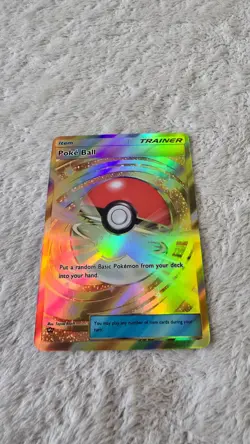 ART CARD ~ Pokemon Pocket TCG Poke Ball GOLD CROWN Illustration Immersive HOLO - Image 4