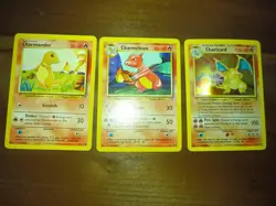 Pokemon 3 Card LOT Charizard Charmeleon Charmander Holo 3/110 37/110 70/110 - Image 1