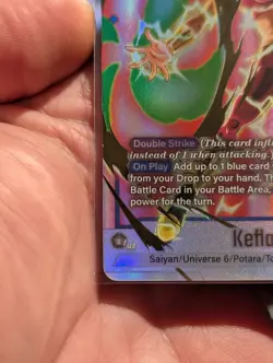 Kefla FB08-034 Alternate Art Saiyan's Pride Dragon Ball English Card Fusion Worl - Image 4
