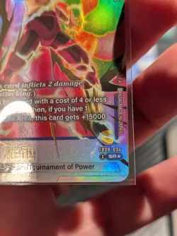 Kefla FB08-034 Alternate Art Saiyan's Pride Dragon Ball English Card Fusion Worl - Image 5