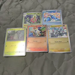 Mega Evolutions 5 Card Reverse Holo Lot - Image 1