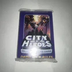City of Heroes Collectible Card Game Demo Deck w/ Game Rules Sealed New - Image 2