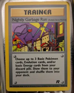 Nightly Garbage Run 77/82 Team Rocket Set Vintage Card Near Mint. Uncommon - Image 1