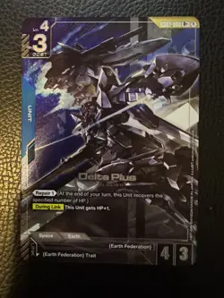 Gundam Card Game Delta Plus GD01-006 R+ Alt Art English NM - Image 1
