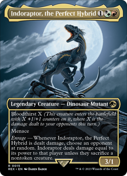 Indoraptor, the Perfect Hybrid (Borderless) Jurassic World Collection - Near Min - Image 1