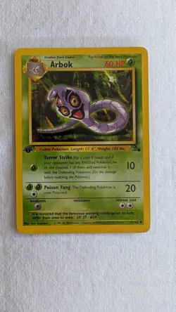 Arbok 31/62 Fossil 1st Edition Non Holo Pokemon Card - Image 1