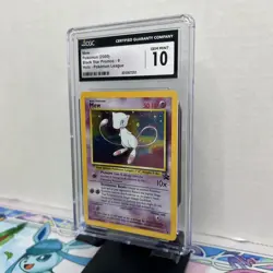 CGC 10 GEM MINT - SWIRL!!! - Mew Black Star Promo #9 Holo Pokemon League 2000 - Image 3