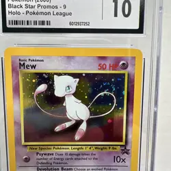 CGC 10 GEM MINT - SWIRL!!! - Mew Black Star Promo #9 Holo Pokemon League 2000 - Image 4
