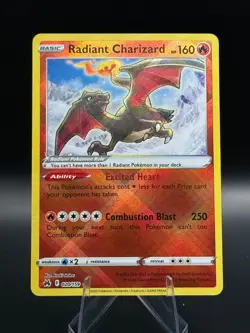 Radiant Charizard 020/159 Pokemon TCG Crown Zenith NM - Image 1