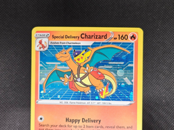 Pokemon TCG Special Delivery Charizard SWSH075 Black Star Promo Holo Swirl Rare - Image 2