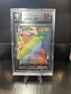 BGS 8.5 Pokemon TCG Pikachu VMAX Hyper Rare Rainbow Vivid Voltage 188/185 - Image 1