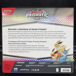 Pokemon Prismatic Evolutions Poster Collection Flareon Jolteon Vaporeon Sealed - Image 2