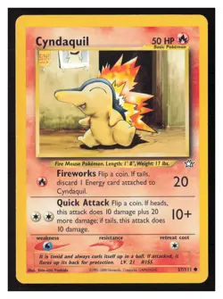 Cyndaquil (57) Neo Genesis #057/111 Pokemon Common - Image 1