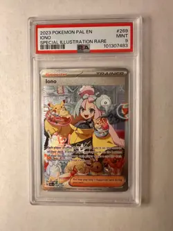 PSA 9 Iono 269/193 Pokemon SV Paldea Evolved SIR Special Illustration Rare - Image 1