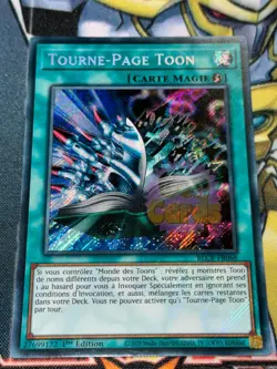 CARTE Yu Gi Oh TOURNE-PAGE TOON BLCR-FR068 1ere edition - Image 1