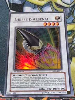 CARTE Yu Gi Oh GRIFFE D'ARSENAL DP08-FR016 1ere edition - Image 1