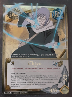 Naruto CCG - Chiyo N-539 - Super Rare Card - Near Mint 1st ed. - Image 1