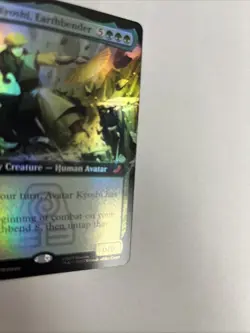 Avatar Kyoshi Earthbender Extended Art Foil Card #0201 MTG LP - Image 2