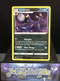 Pokemon Card Umbreon SWSH129 Swsh Black Star Promo Holo HD Swirl NM - Image 1