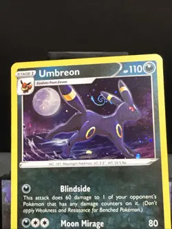 Pokemon Card Umbreon SWSH129 Swsh Black Star Promo Holo HD Swirl NM - Image 4