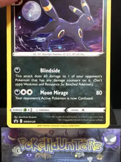 Pokemon Card Umbreon SWSH129 Swsh Black Star Promo Holo HD Swirl NM - Image 5