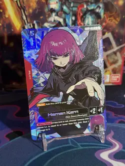 Gundam TCG CARD GAME - HAMAN KARN - GD02-091 R+ FOIL ENGLISH DUAL IMPACT - NEW - Image 1