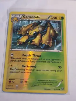 Galvantula 42/114 Pokemon TCG Card XY Steam Siege Rare Reverse Holo Foil - Image 1
