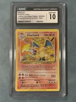 Pokemon TCG Charizard Holo Card 003/034 CLC Classic Collection Gem Mint 10 - Image 1