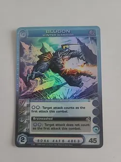 Blugon Winter Warrior 1st Edition-Super Rare - Chaotic Card Forged Unity 3/100 - Image 1
