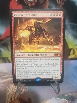 Cavalier of Flame Core Set 2020 / M20 NM Red Mythic Rare MAGIC MTG CARD ABUGames - Image 1