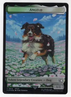 MTG Final Fantasy Double Sided Foil Token 19/20 Angelo & Darkstar - Image 1