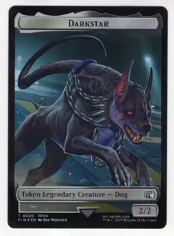 MTG Final Fantasy Double Sided Foil Token 19/20 Angelo & Darkstar - Image 2