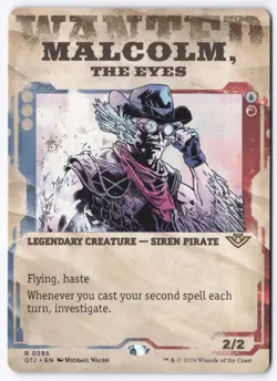 Malcolm, the Eyes (Showcase) R Outlaws of Thunder Junction 295 NM - Image 1