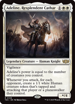 Adeline, Resplendent Cathar - 108 - Tarkir: Dragonstorm Commander - Image 1