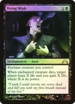 MTG FOIL Dying Wish - Gatecrash #64 - Image 1
