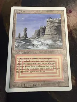 MTG Revised Plateau Magic The gathering Lp/Mp - Image 1