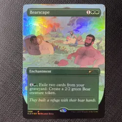 Mtg Magic Secret Lair Bearscape FOIL English NM 1008 - Image 1