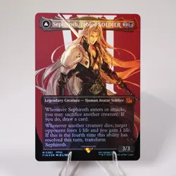 Sephiroth, Fabled SOLDIER Borderless Foil 382 FIN Final Fantasy MTG NM See Video - Image 1