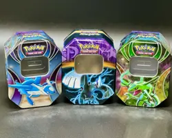 Pokemon Lugia EX Team Plasma Tin - Power Beyond Tin Latios EX Rayquaza Ex EMPTY - Image 1