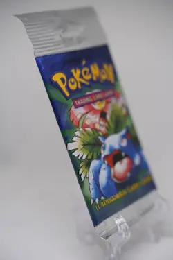 21.00g Pokemon Base Set Booster Pack Unlimited Venusaur WOTC TCG Vintage Sealed - Image 5