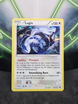 Pokemon Lugia 78/124 Cracked Ice Holo Fates Collide MP - Image 1