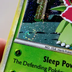 Pokemon TCG Meganium 26/123 HeartGold SoulSilver (HS) Holo Rare Swirl 2010 - Image 5