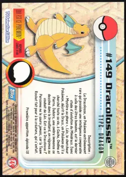Carte Pokemon Dracolosse #149 TOPPS Serie 2 Francais - Image 2