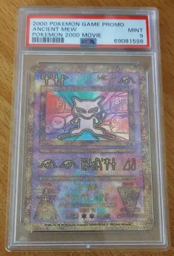 Pokemon 2000 Movie Promo Ancient Mew PSA 9 MINT - Image 1