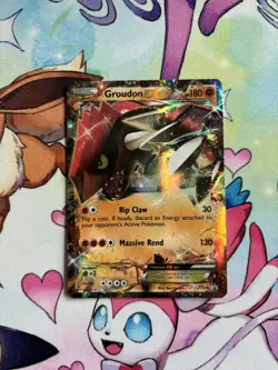 Pokemon TCG Groudon EX XY42 XY Black Star Promo NM/ VLP - Image 1