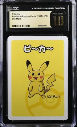 2019 Pokemon Old Maid Japanese Pikachu CGC 10 PRISTINE - Image 1