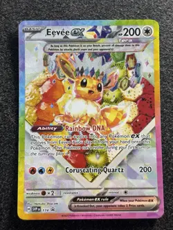 Eevee ex 174 Pokemon TCG Prismatic Evolutions S&V Black Star Promo NM - Image 1
