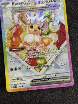 Eevee ex 174 Pokemon TCG Prismatic Evolutions S&V Black Star Promo NM - Image 3