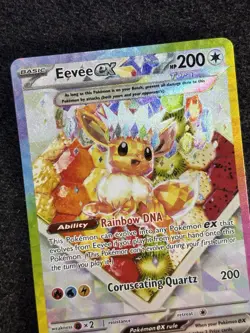 Eevee ex 174 Pokemon TCG Prismatic Evolutions S&V Black Star Promo NM - Image 4
