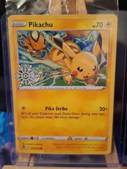 Pokemon Pikachu Card Snowflake Calendar 049/195 Stamped Promo, Sealed - Image 1